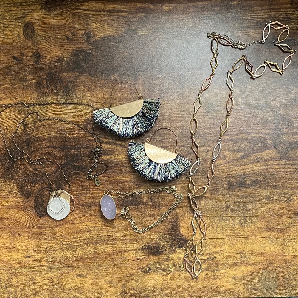 Elegant Gold and Brass jewelry bundle